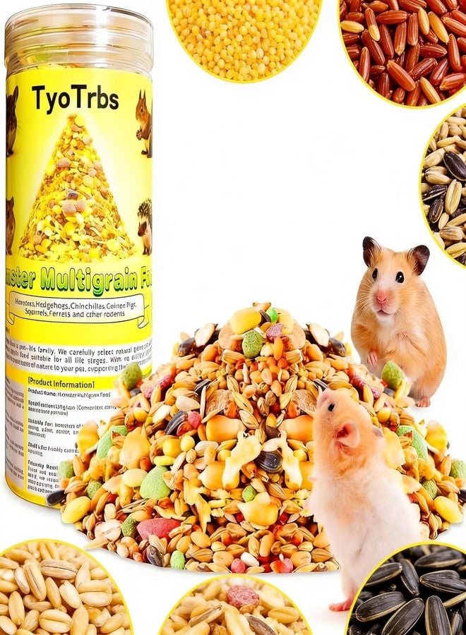 Tyotrbs Hamster & Gerbil Treat, Natural Health, Gourmet Hamster and Gerbil Food for Small Animals with Seeds, and Grains,Vitamin-Nutrient Fortified (M, Vegetable Flavor) - Image 1